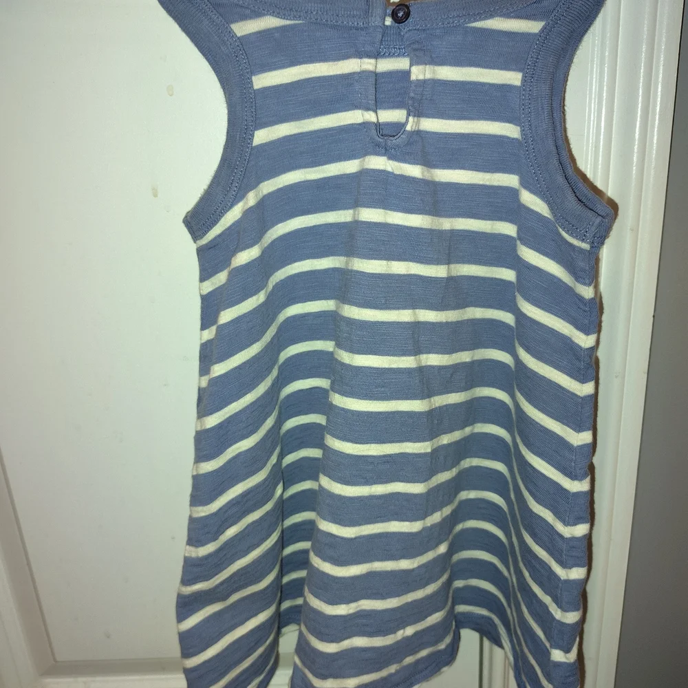 GAP Blue and White‎ Striped Sleeveless Casual Dress 2t